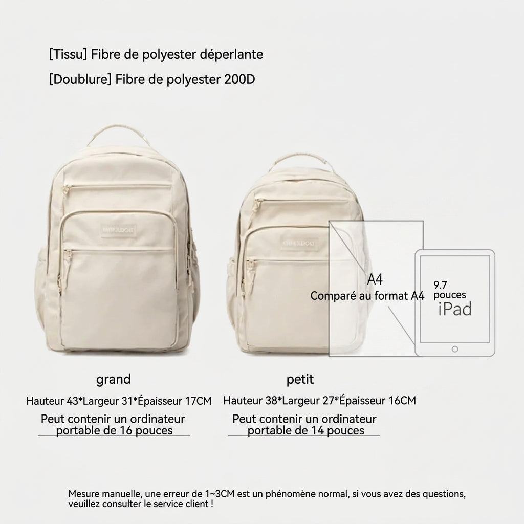 Sac à Dos Ergonomique Grande Capacité – Imperméable & Compartiment Ordinateur