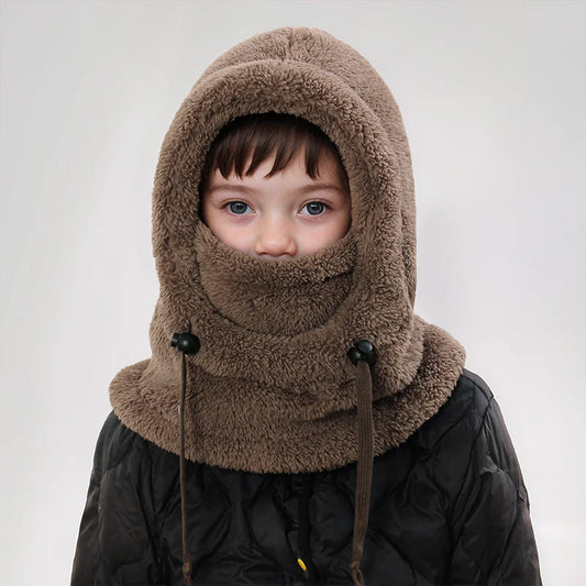 Chapeau d'hiver en peluche pour enfants